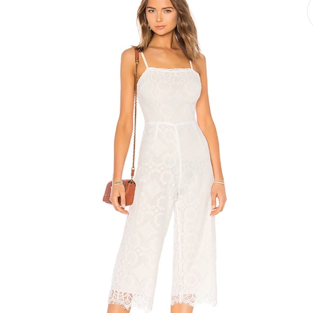 Sold New Beach Riot White Lace Jumpsuit Revolve